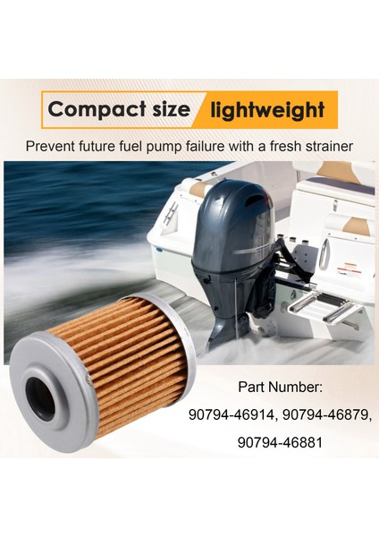 Yamaha 70HP'YE Kadar Dıştan Takmalı Deniz Suyu Ayırıcı Yakıt Filtresi (Yurt Dışından) indirimleri