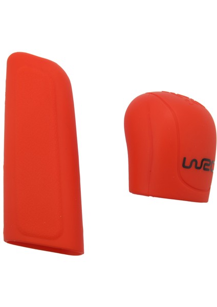 Araba Evrensel El Freni Kavramaları Yaka Silikon Vites Kapağı Kapağı Kırmızı (Yurt Dışından)