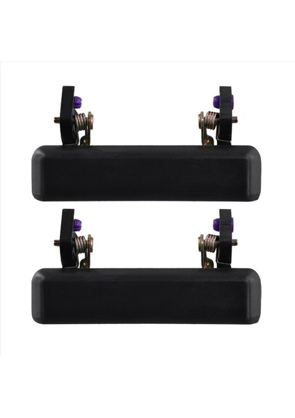 1 Çift Set Araba Dış Kapı Kolları Siyah (Yurt Dışından)