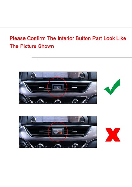 Honda Accord 18-22 Iç Gösterge Paneli Havalandırma Çıkışı Dekor Kaplaması (Yurt Dışından) fırsatları