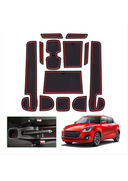 Suzuki Swift 2017-2021 Araba Kapı Yuvası Paspasları Için Kapı Yuvası Paspasları (Yurt Dışından) fırsatları