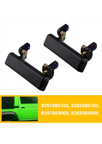 1 Çift Set Araba Dış Kapı Kolları Siyah (Yurt Dışından) indirimleri