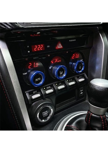 3 Adet Araba Orta Konsol Klima Düğmesi Ses Halkaları Trim Kapağı Mavi (Yurt Dışından) indirimleri