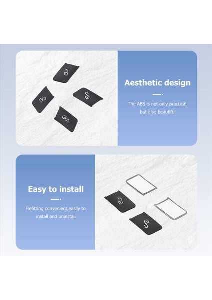 Adet Araba Kapı Koltuğu Hafıza Kilidi Anahtarı Düğmesi Çıkartmaları Kapak Döşemesi (Yurt Dışından) fırsatları