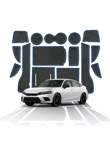 2022+ Honda Civic 11. Nesil Kapı Yuvası Minderi Kaymaz, Mavi (Yurt Dışından) modelleri