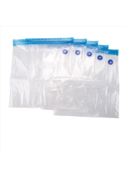 5 Adet Yeniden Kullanılabilir Vakumlu Gıda Saklama Fermuarlı Poşet, 26 x 28 cm (Yurt Dışından)