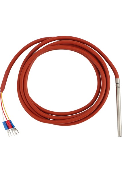 PT100 Rtd Sıcaklık Sensörü 6MMX80MM Sınıf B 2m Silikon Jel Kaplamalı (Yurt Dışından)
