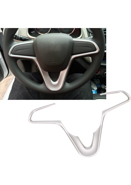 Chevrolet Sail 3 2015-2017 Için Mat Gümüş Direksiyon Simidi Döşeme Şeridi (Yurt Dışından) fiyatları