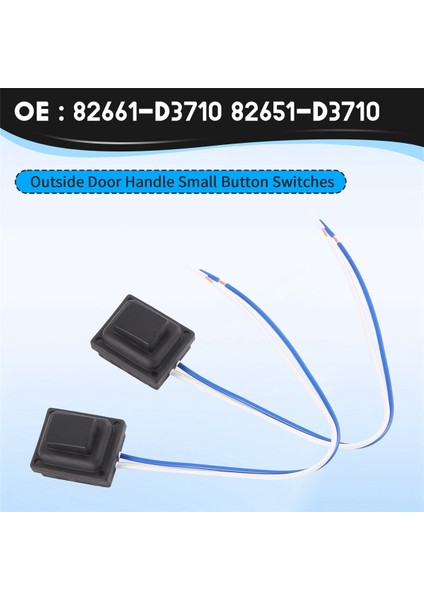 1 Çift Ön Kapı Akıllı Kolu Küçük Düğme 82661-D3710 82651-D3710 (Yurt Dışından) fırsatları