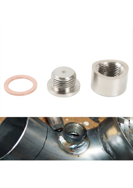 Oksijen Sensörü Somunu Kaynaklı Tapa M18X1.5 O2 Sensörü Düz Bağlantı Noktası (Yurt Dışından) indirimleri