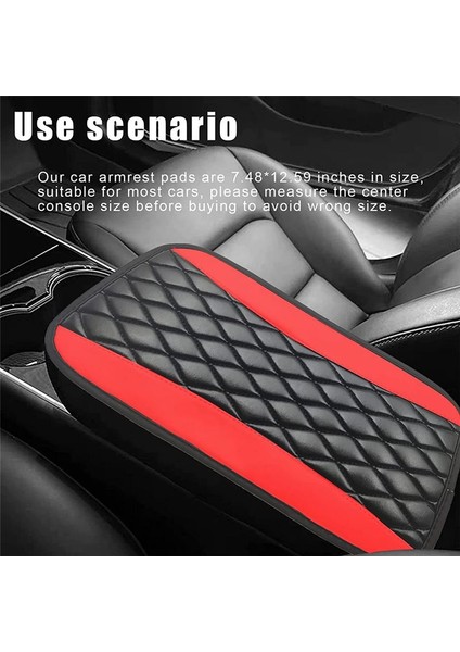 Araba Orta Konsol Pedi, Su Geçirmez ve Çizilmez Kol Dayama Kılıfı - Kırmızı (Yurt Dışından) modelleri