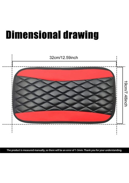 Araba Orta Konsol Pedi, Su Geçirmez ve Çizilmez Kol Dayama Kılıfı - Kırmızı (Yurt Dışından) indirimleri