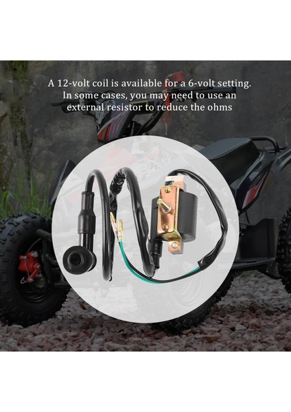 12V Ateşleme Bobini + 5 Pinli Cdı + Fiş Çin Atv Quad 50 70 90 110 cc (Yurt Dışından) modelleri