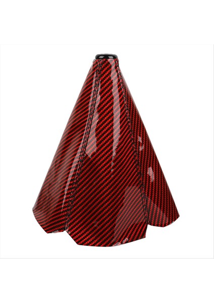 Karbon Fiber Kırmızı Vites Kapağı Dikişli Vites Kapağı (Yurt Dışından)