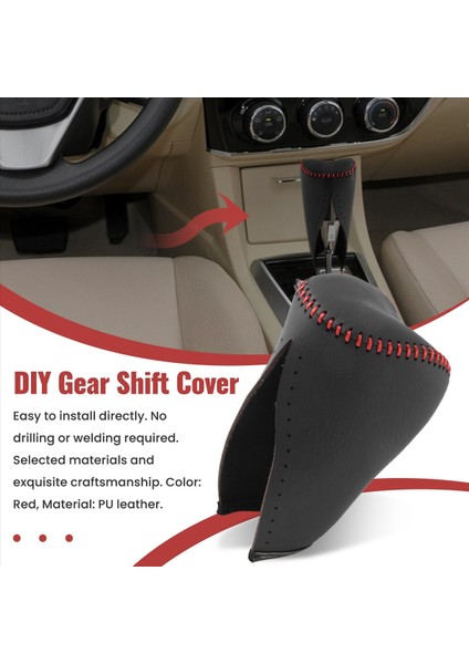 Toyota Corolla Rav4 Rav 4 A Için Deri Vites Topuzu Kılıfı (Yurt Dışından) indirimleri