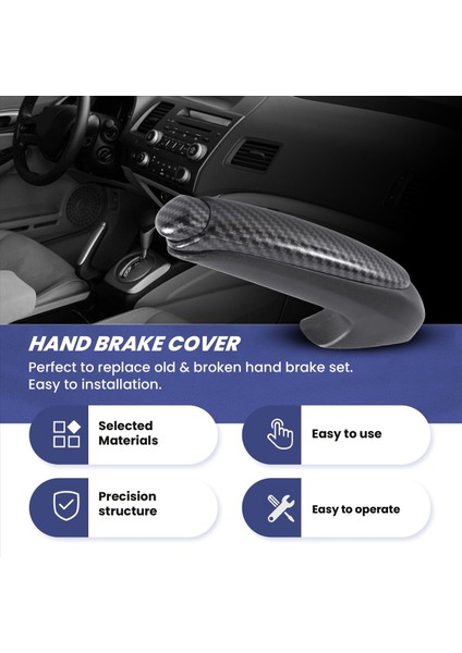 Honda Civic 2006-2011 Için Karbon El Freni Kolu Kılıfı (Yurt Dışından) indirimleri