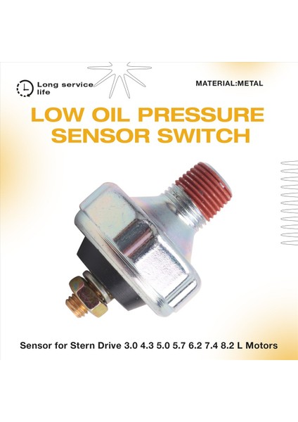 Mercruiser Için Düşük Yağ Basıncı Gönderici Sensör Anahtarı (Yurt Dışından) indirimleri