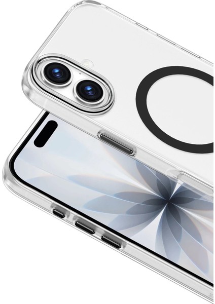 Apple iPhone 17 Uyumlu Kılıf Leke Bırakmaz Şeffaf Renkli Magsafe Halkalı Kapak fiyatları