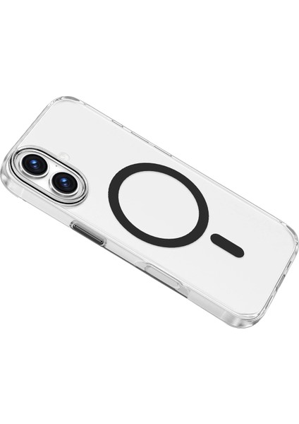 Apple iPhone 17 Uyumlu Kılıf Leke Bırakmaz Şeffaf Renkli Magsafe Halkalı Kapak fırsatları