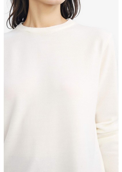 Relax Fit Bisiklet Yaka Triko Kazak C0058AX25WN indirimleri