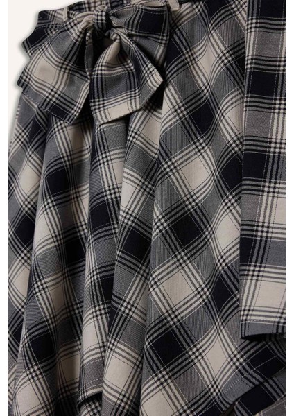 Kız Çocuk Asimetrik Kareli Etek G1897A825AU fırsatları