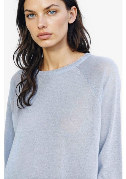 Regular Fit Bisiklet Yaka Basic Düz Triko Kazak C6818AX25SP fırsatları