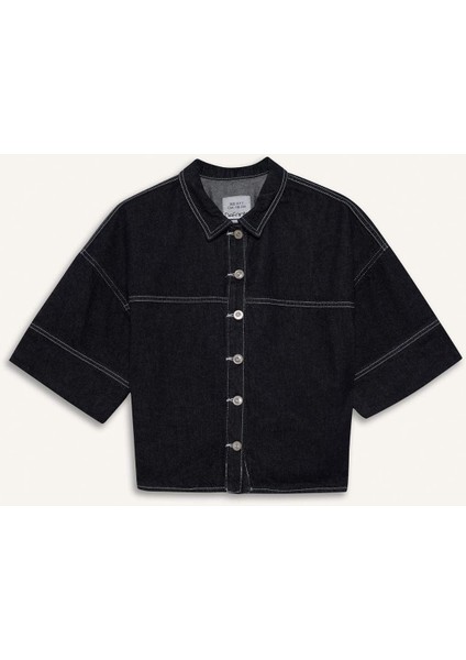 Kız Çocuk Düğmeli Denim Ceket G3489A825AU fırsatları