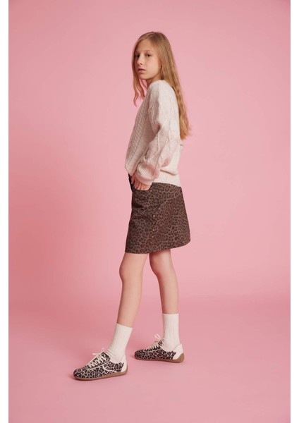 Kız Çocuk Leopar Desenli Etek G3784A825WN fiyatları