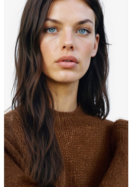 Regular Fit Kayık Yaka Basic Düz Triko Kazak E6997AX25SP fiyatları