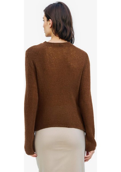 Regular Fit Kayık Yaka Basic Düz Triko Kazak E6997AX25SP modelleri