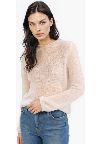 Regular Fit Kayık Yaka Basic Düz Triko Kazak E6997AX25SP