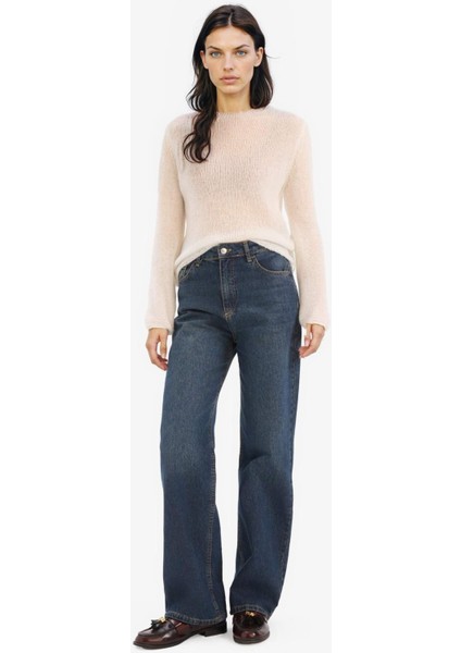 Regular Fit Kayık Yaka Basic Düz Triko Kazak E6997AX25SP fiyatları