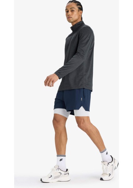 Fit Slim Fit Dar Kesim Sporcu İçi Taytlı Kısa Paça Şort E9365AX25AU fiyatları