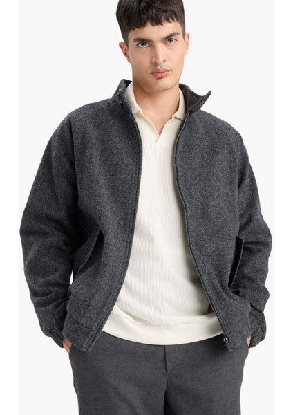 Regular Fit Dik Yaka Cepli Fermuarlı Astarlı Mont F0683AX25WN modelleri