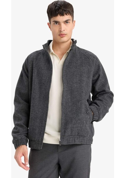 Regular Fit Dik Yaka Cepli Fermuarlı Astarlı Mont F0683AX25WN indirimleri