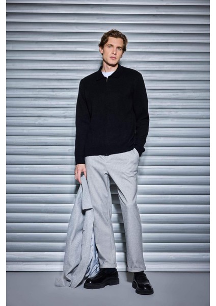 Tailored Regular Fit Düz Paça Penye Pantolon F1738AX25WN