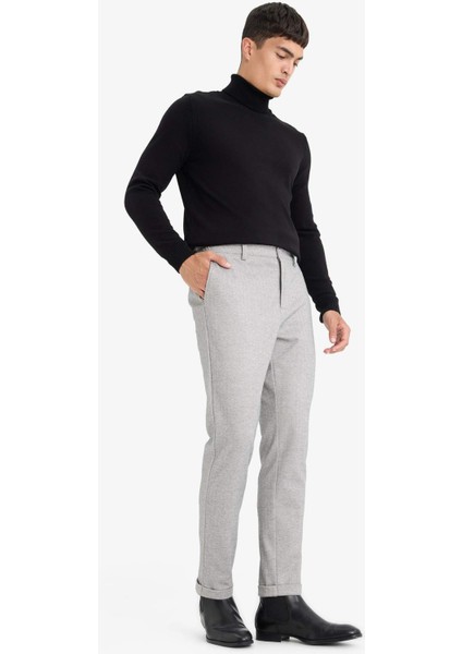 Tailored Regular Fit Düz Paça Penye Pantolon F1738AX25WN fiyatları