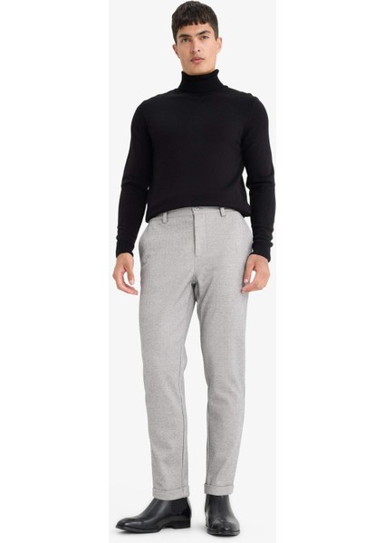 Tailored Regular Fit Düz Paça Penye Pantolon F1738AX25WN fırsatları