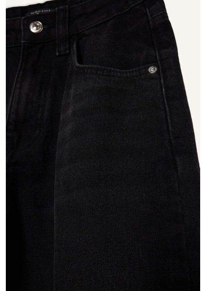 Baggy Fit Yüksek Bel Düz Paça Uzun Jean Pantolon F2960AX25WN indirimleri