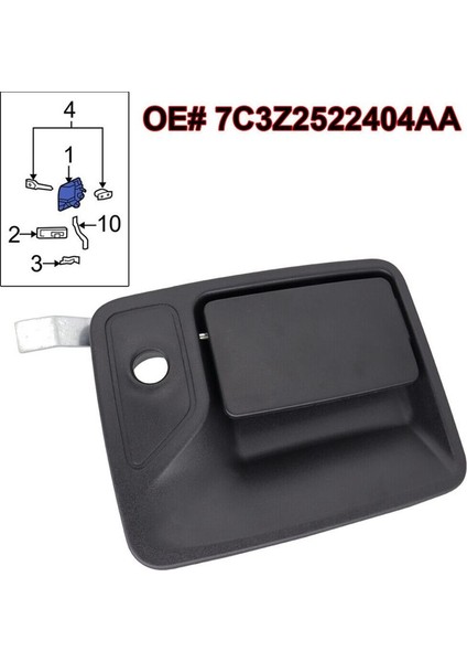 Ford F-650/750 Için Araç Dış Kapı Kolu Sağ Ön 7C3Z2522405AA (Yurt Dışından) fiyatları