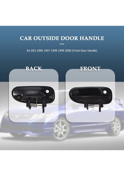 Honda Civic Ek3 Için 2 Adet Kapı Kolu (Ön Kapı Kolu) (Yurt Dışından) fiyatları