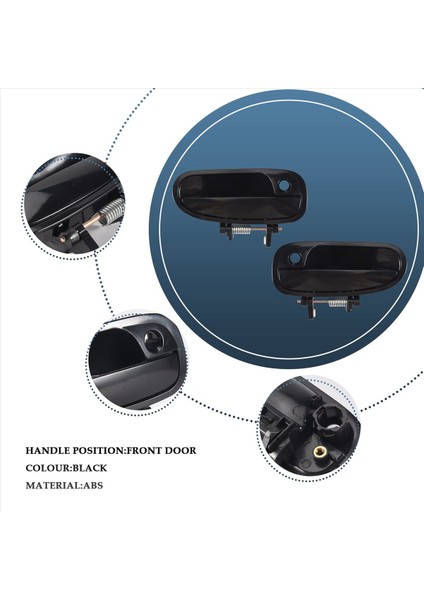 Honda Civic Ek3 Için 2 Adet Kapı Kolu (Ön Kapı Kolu) (Yurt Dışından) indirimleri