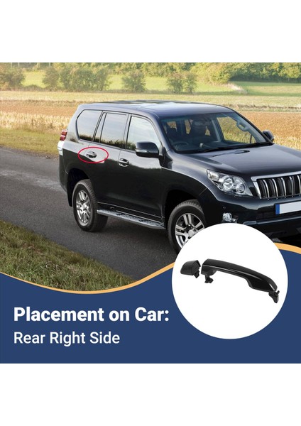 Toyota Prado Land Cruiser Için Arka Sağ Dış Kapı Kolu (Yurt Dışından) fırsatları
