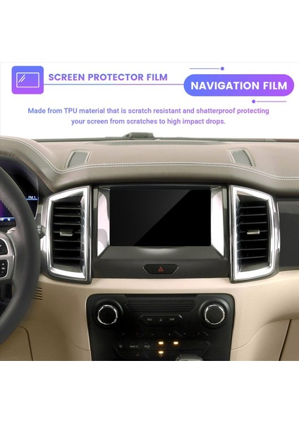 Ford Ranger Everest 2015-2021 Için Navigasyon Ekran Koruyucu Filmi (Yurt Dışından) fırsatları