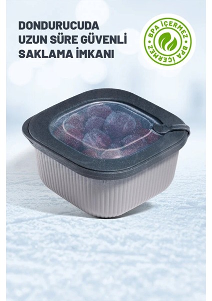 3’lü Saklama Kabı Seti – Sızdırmaz Kapaklı, Mikrodalga ve Dondurucu Uyumlu modelleri