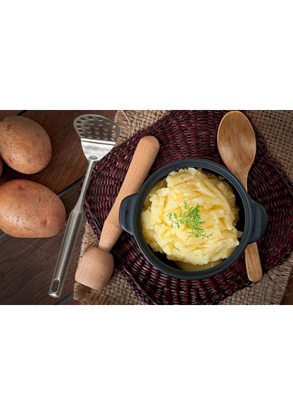 Dayanıklı Paslanmaz Çelik Patates Ezici – Kaymaz Saplı, Kolay Kullanım fırsatları