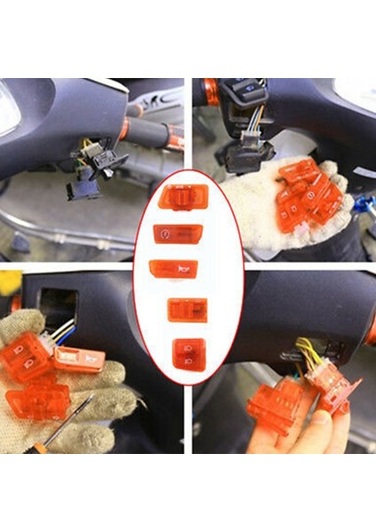 Scooter Honda Dıo AF17 AF18 Turuncu Motosiklet Dönüş Sinyal Anahtarı (Yurt Dışından) modelleri