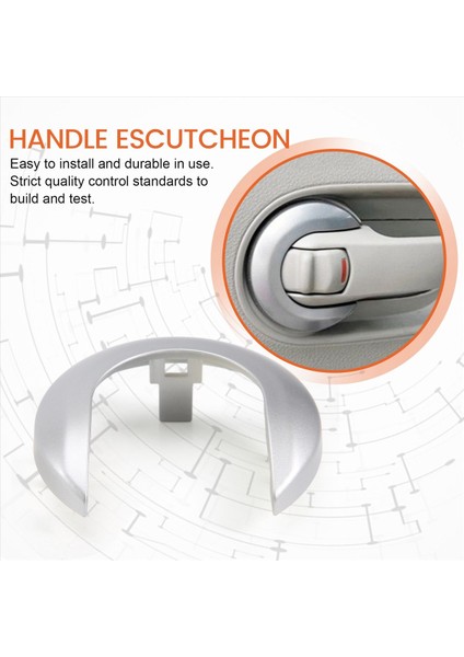 Araba Iç Kapı Kolu Kapağı Dekoratif Kaplama B (Yurt Dışından) indirimleri