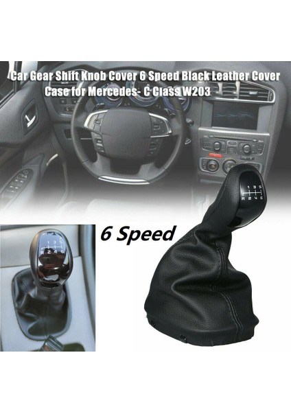 Mercedes-Benz C Sınıfı Için 6 Vitesli Vites Topuzu Deri Kılıf (Yurt Dışından) fiyatları