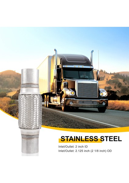 Esnek Boru Paslanmaz Çelik Çift Örgü 2 x 6 Inç ve 10 Inç Uzunluğunda (Yurt Dışından) indirimleri